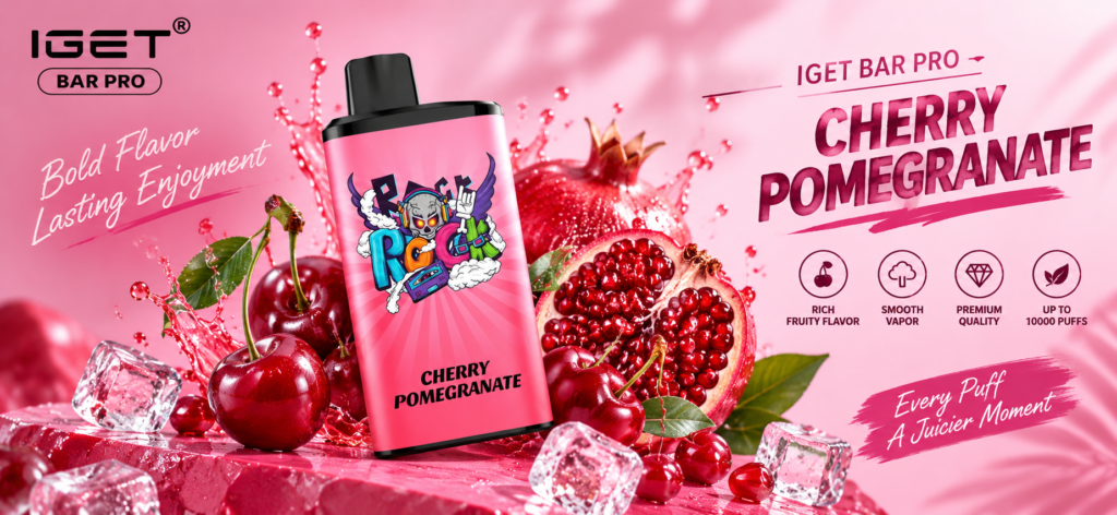 IGET Bar Pro Cherry Pomegranate Review: Honest 14-Day Test Results (9,547 Puffs Logged)